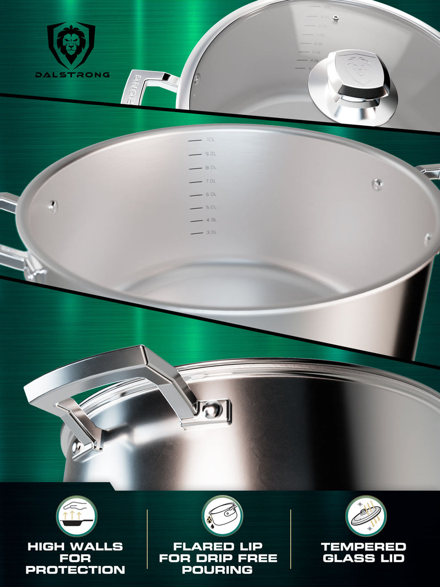 12 qt top stock pot