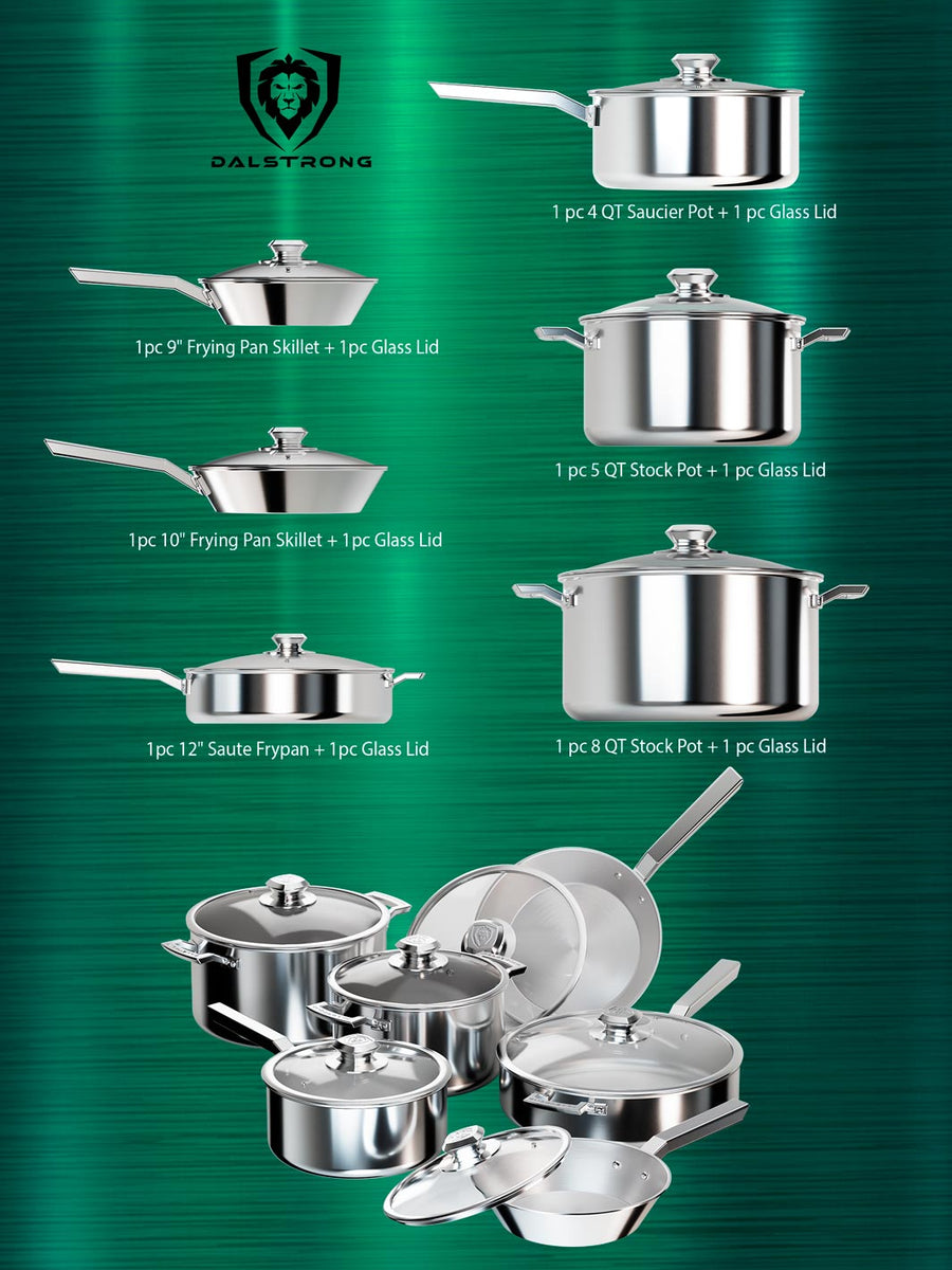 12 Piece Cookware Set Oberon Series Dalstrong © Dalstrong UK