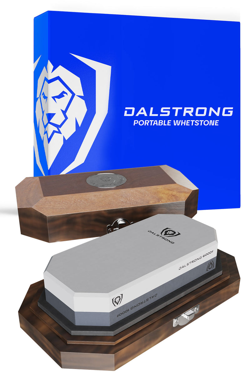 Portable Whetstone Kit - #1000/#6000 Grit Combo - with Oak Storage Box ...