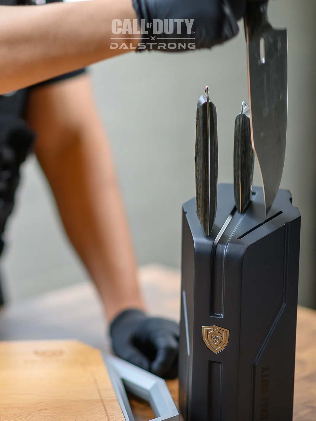 3-Piece Knife Set with Block | Call of Duty © Edition | Rubberwood Kni ...