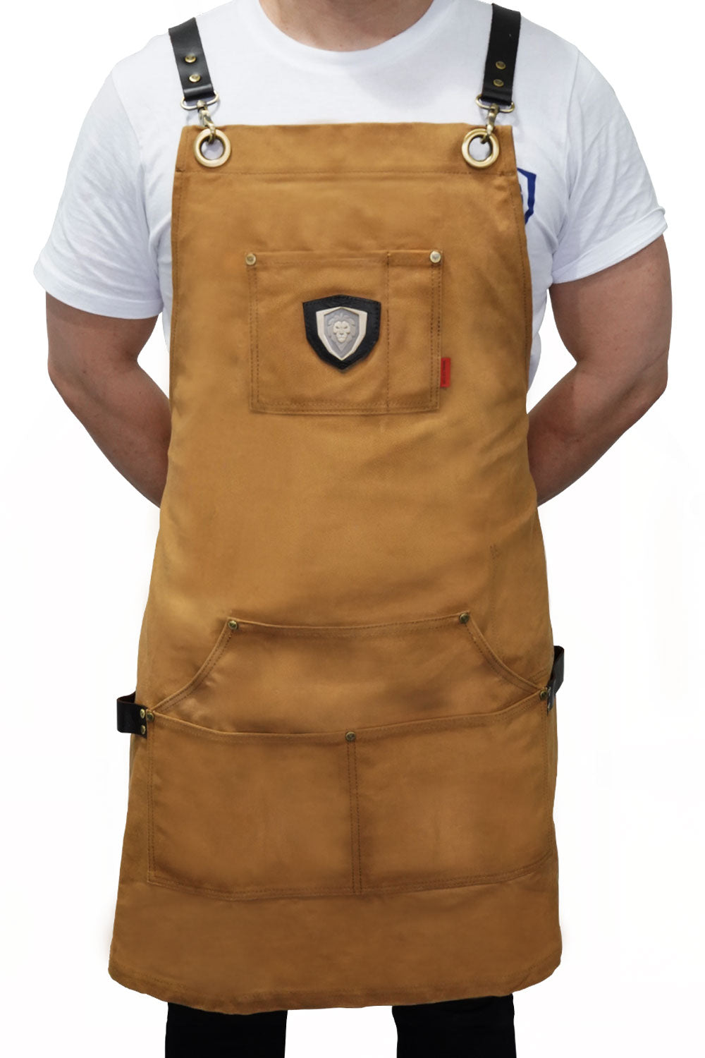 Heavy-Duty Waxed Canvas | Professional Chef's Kitchen Apron