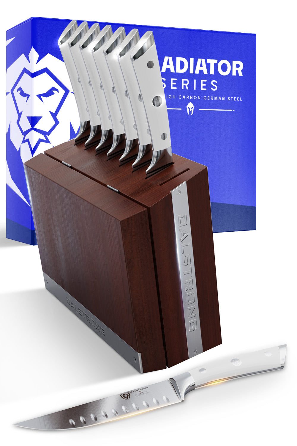 8 Piece Steak Knife Set with Storage Block 