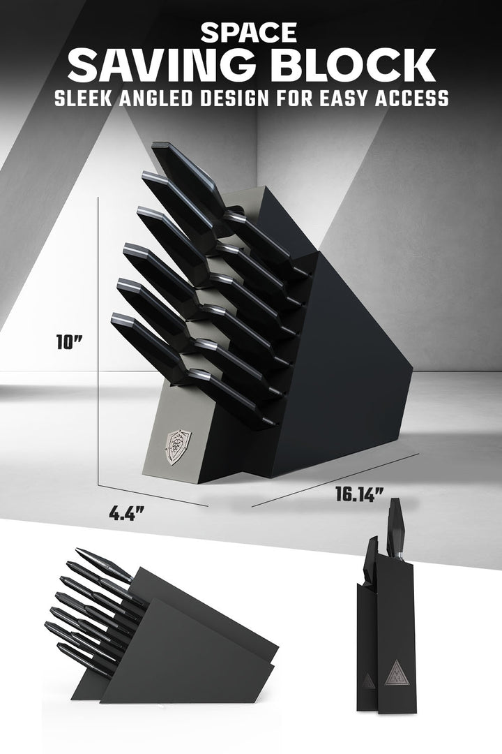 DALSTRONG 12-teiliges Messerblock-Set – Gladiator Series, Made In Germany, Aus Hochwertigem Kohlenstoffstahl