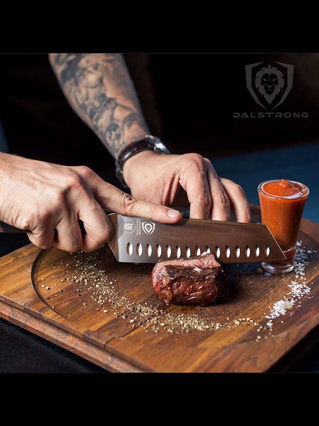 Dalstrong Santoku Knife - 7 inch - Ronin Series - Double Bevel Blade Razor Sharp - Japanese AUS-10V Super Steel - Damascus - G10 Handle Ki(並行輸入品) Review of the 7\" Santoku - Shogun Series by Dalstrong