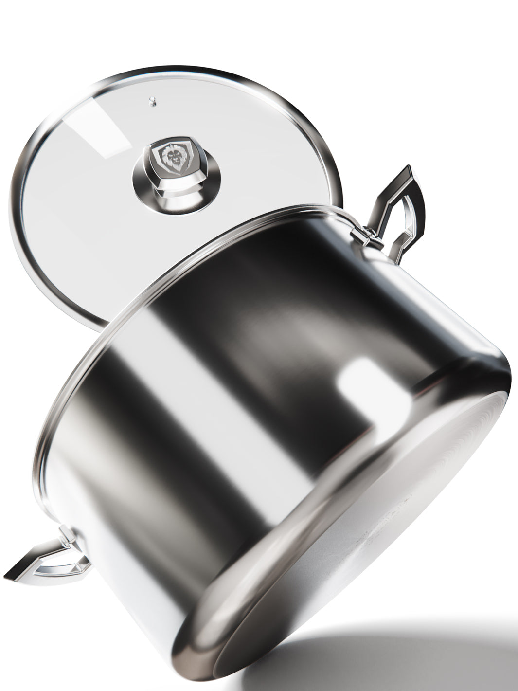 12 Quart Stock Pot Silver Oberon Series Dalstrong