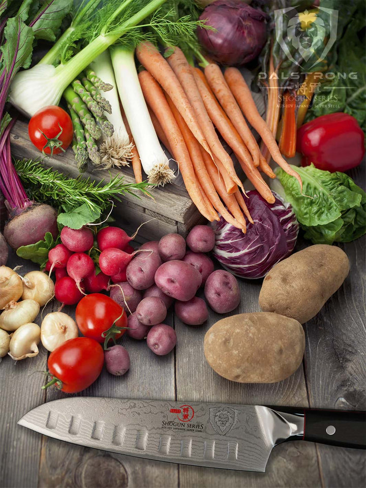 Dalstrong Santoku Knife - 7 inch - Ronin Series - Double Bevel Blade Razor Sharp - Japanese AUS-10V Super Steel - Damascus - G10 Handle Ki(並行輸入品) Review of the 7\" Santoku - Shogun Series by Dalstrong